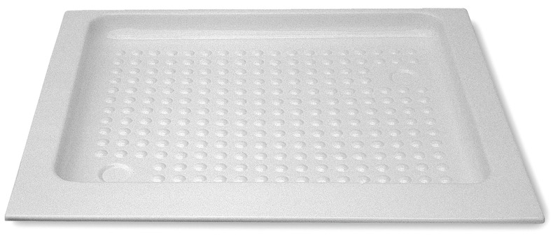 Shower tray 830x670x55mm made of polystyrol(PST)