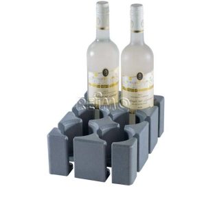 Purvario glass/bottle holder, high, f. 6 glasses, bottles