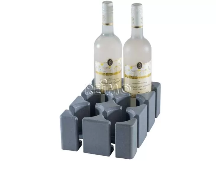 Purvario glass/bottle holder, high, f. 6 glasses, bottles