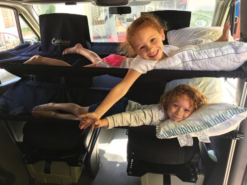 Patented Cabbunk® bed system- double bed- VW Caddy/ VW T4,5,6/ Mercedes Viano,Vito, Metris/ Ford Transit Custom/ Renault Trafic