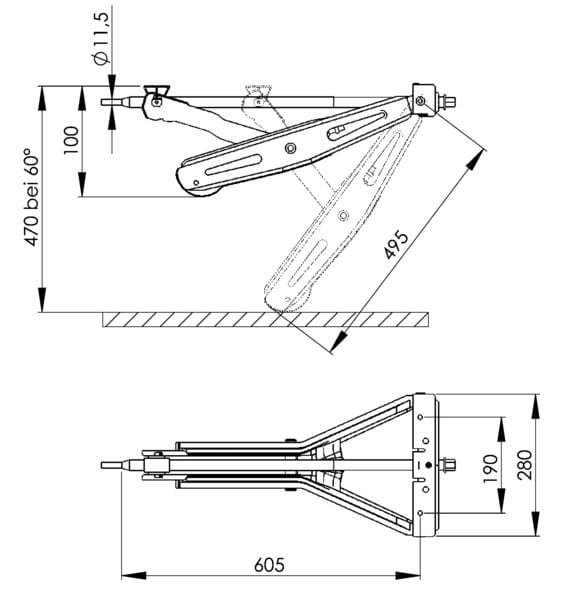 AL-KO push-in supports stabilform 1000 KG, long - Image 2
