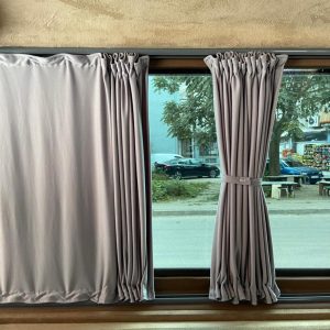 Curtain Kits with Rails (Grey-Double Layer) Fiat Ducato 2006+ Behind the driver