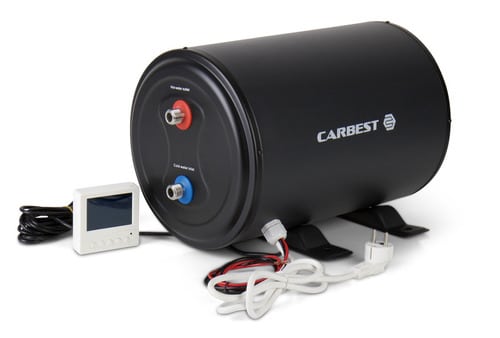 CozyWater hot water boiler - 10 liters steel black 12/230V - 200W
