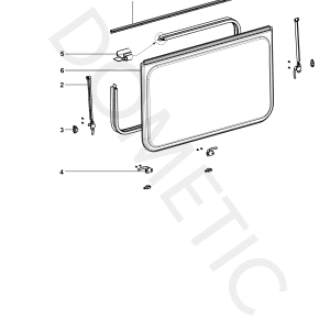 Dometic windowpane 4460004997