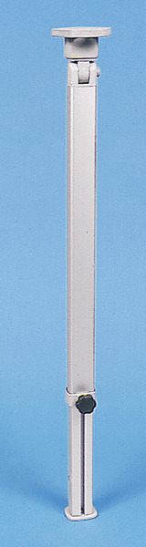 Folding table leg, silver - height 555 - 765 mm - joint at the top