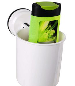 Cup with suction cup, white, up to 4kg