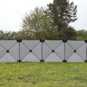 Smögen windbreak - 500 x 125 cm - Grey