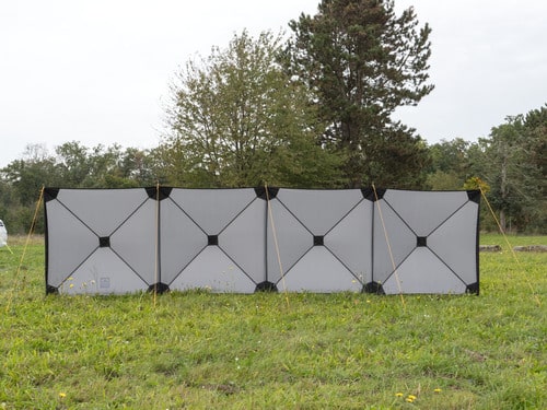 Smögen windbreak - 500 x 125 cm - Grey